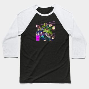 GI Joe Fire Fight in Neon Baseball T-Shirt